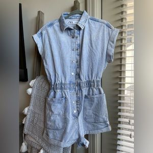 Women’s denim romper